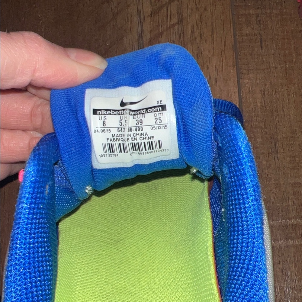 Nike Zoom Vomero Running Shoes - Blue and Pink - Picture 9 of 9